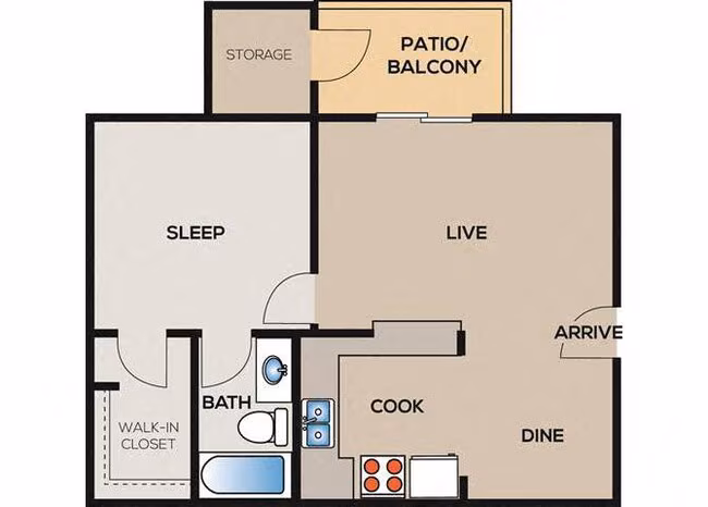 Unit 0524 floor plan